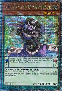 Yugioh Singles: Archfiend Eccentrick [RA04-EN017] Quarter Century Secret Rare