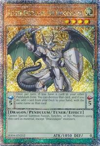 Yugioh Singles: Luster Pendulum, the Dracoslayer [RA04-EN252] Quarter Century Secret Rare