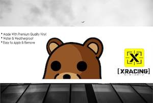 Allstickers: JDM STICKER PEDO BEAR * PEEKING * FUNNY CAR STICKER [XRACING] #201
