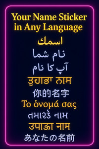 Allstickers: Your Name Sticker in Any Language