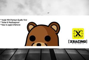 JDM STICKER PEDO BEAR * PEEKING * FUNNY CAR STICKER [XRACING] #201