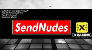 JDM STICKER SEND NUDES FUNNY CAR STICKER DECAL [XRACING] #!