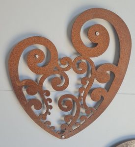 Products: Corten Koru Heart - Large - Xstream Profiles