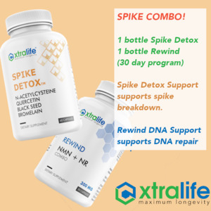 Spike / Rewind Combo, 1 bottle of each - Xtralife