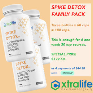 Products: Spike Detox, 3 bottle pack. - Xtralife