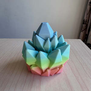 3D Printed Crystal Fidget Spinner