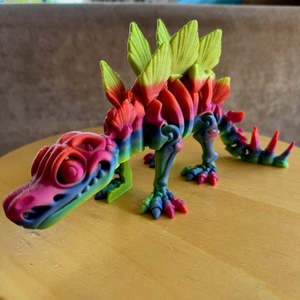3D Printed Skeleton Stegosaurus 125%