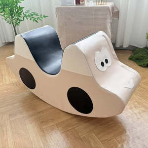 Soft Play Cute Car Rocker -Tan Value