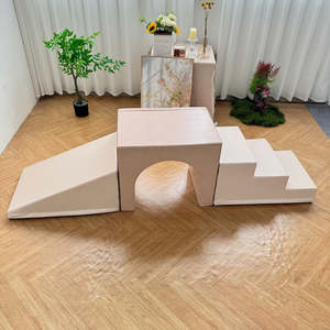 Softplay: Soft Play Stairs Tunnel Ramp v2- Tan Value Set