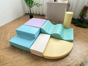 Softplay: Soft Play Wavy Roller -Pastel Rainbow Value Set .