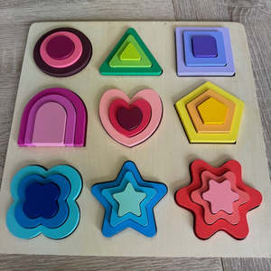 New Arriving November 2019: Wooden Shapes Puzzle