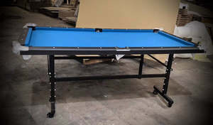 7ft Pool Tables: New 7' Fold Up Pool Table with Table Tennis Top