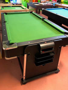 7ft Pool Tables: Multifunctional Rotating Pool and Air Hockey Table with Table Tennis Top.