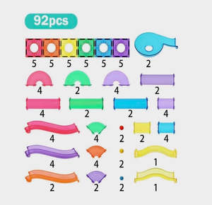 New Magnetic Tiles Ball Run