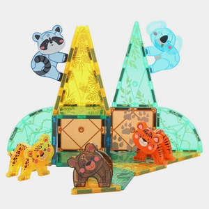 Magnetic Tiles Jungle Animals 56 Piece Set