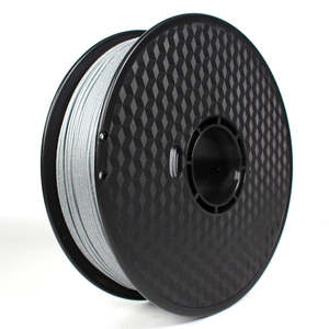 PLA Pro 3D Printer Filament Silver with White Glitter