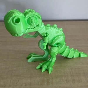 3d Printed Dinosaurs: 3D Printed T Rex Green Silk medium