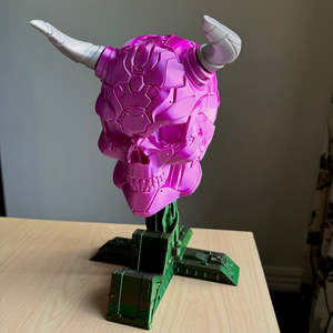 3d Printed Accessories: 3D Printed Headphone and Controller Stand Purple Silk