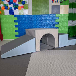 Soft Play November Restock And New Models: Soft Play Stairs Tunnel Ramp Luxury set, Blue