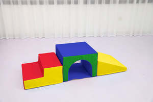 Soft Play Stairs Tunnel Ramp Luxury set, Bright