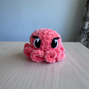 Gift Ideas 10 And Under: Hand Crocheted Mini Octopus pink