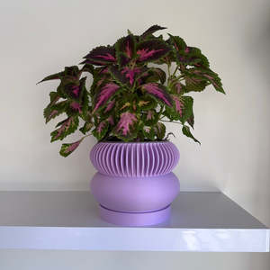 3d Prints: Elomi Planter Pot - matte pastel purple (plant not included)
