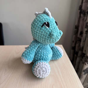 Crochet Stegosaurus Plushie green