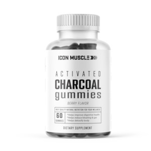Health Support Vegetarian Vegan: Icon Muscle Activated Charcoal Gummies
