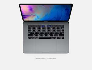 Frontpage: Apple Macbook Pro 15 i7 2.6GHz 6-Core 32GB 512GB Radeon Pro 560X A1990 Space Grey refurbished A- Grade