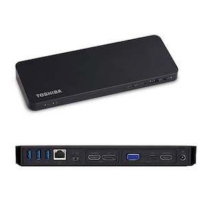Docking Station: Toshiba Thunderbolt 3 Dock PA5281A-1PRP w/100W power adapter refurbished