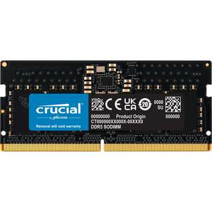 Crucial 32GB DDR5 Laptop RAM SODIMM - 5600MT/s - CL46