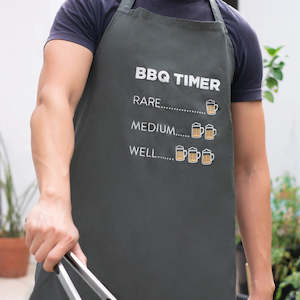 Mens: Father's Day BBQ Timer Apron