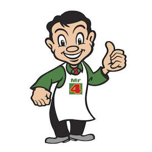 Decorative Wall Art: Mr 4 Square Sign