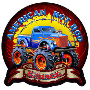 Decorative Wall Art: Off Road Hot Rod Wall Plaque