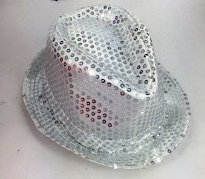 Hats: Shinning Hat Sequin Silver