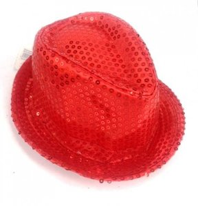 Hats: Shinning Hat Sequin Red