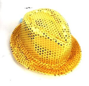 Hats: Shinning Hat Sequin Golden