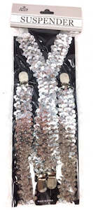 Adult Suspender Shinning Silver