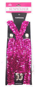 Suspenders: Adult Suspender Shinning Hot Pink