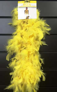 Feather Boa: 40G Boa Yellow (2Yards)
