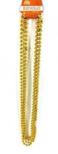 Beads Necklace: Beads Long Necklace (4pcs) 8mm*83cm Gold