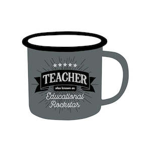 Fathers Day: Teacher - Adventure Enamel Mug (Copy)