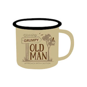 Fathers Day: Old Man - Adventure Enamel Mug