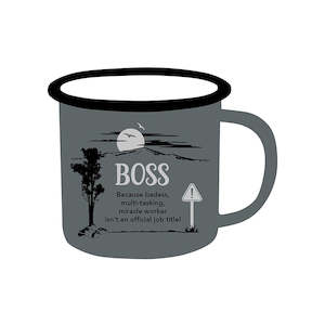 Fathers Day: Boss - Adventure Enamel Mug