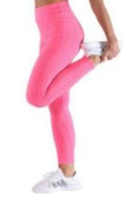 Tik Tok Leggings: Booty Scrunch TIK TOK Leggings - NEON PINK