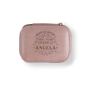 Named Travel Jewellery Boxes: Angela - Travel Jewellery Box