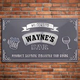 Bar Sign: Bar sign with name- Wayne's