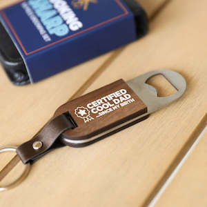 Fathers Day 2024: Father's Day Certified Bottle Opener Keyring