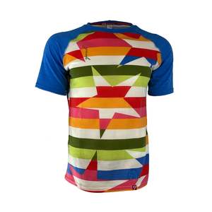 Snazzy Rock Star: Men's Snazzy Rock Star Short Sleeve Merino Shirt | Stripe