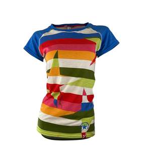 Women's Snazzy Rock Star Short Sleeve Merino Shirt | Stripe